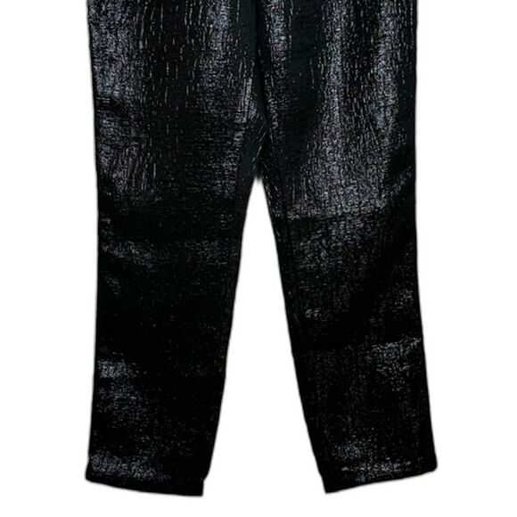 MICHAEL COSTELLO x REVOLVE WAVERLY BLACK SHIMMER CRINKLE PANTS SIZE SMALL NWOT - Picture 5 of 12
